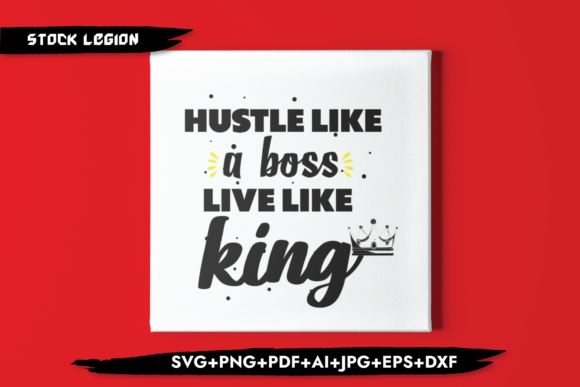 Hustle Like a Boss Live Like King Embroidery Review