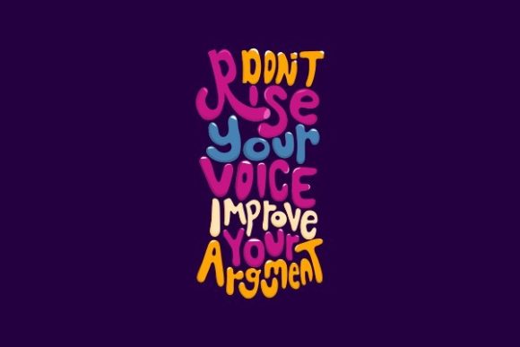 Lettering, Don t Rise Your Voice