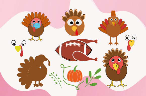 Thanksgiving Cute Turkey Bundle